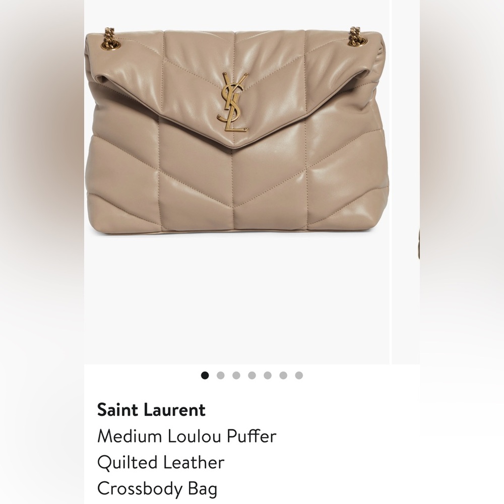 Saint Laurent medium Loulou Puffer Quilted Leather Crossbody Bag NWT